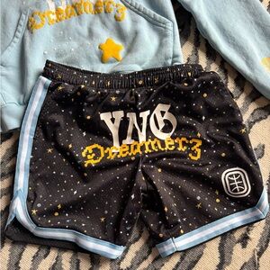 Overtime and YNG Dreamerz collab Starry Black mesh Kids Shorts